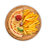 Kids 1/2 Fried Pizza 
